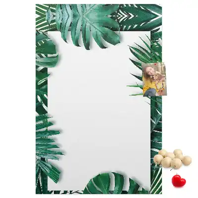 Korkpinnwand in Form eines Monstera-Blattes