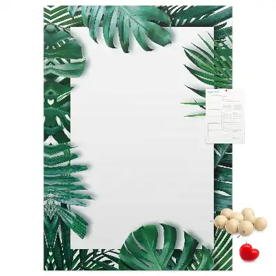 Korkpinnwand in Form eines Monstera-Blattes