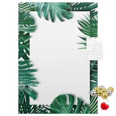 Korkpinnwand in Form eines Monstera-Blattes