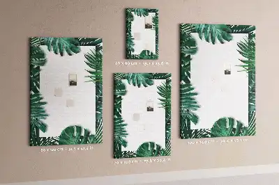 Korkpinnwand in Form eines Monstera-Blattes