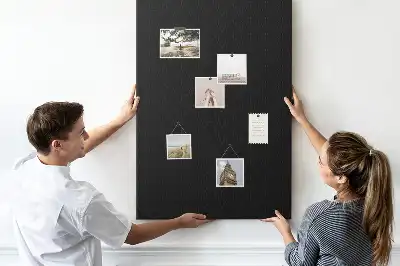 Korktafel mit exotischem Blättermotiv