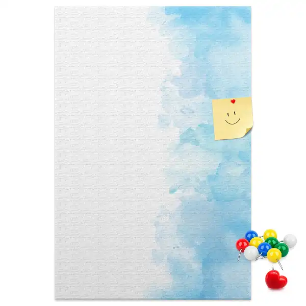 Pinnwand Kork Aquarellflecken