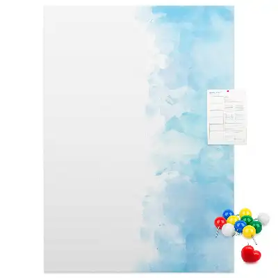 Pinnwand Kork Aquarellflecken