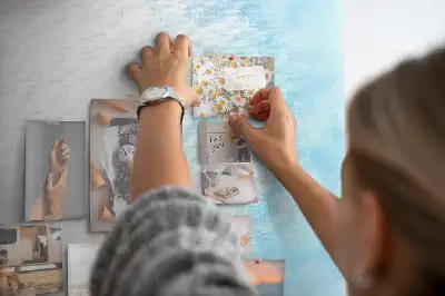 Pinnwand Kork Aquarellflecken