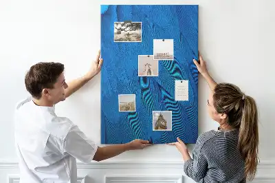 Korktafel Papageienfedern