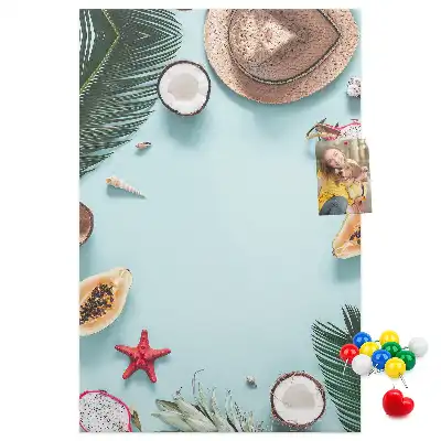 Korktafel zur Urlaubsplanung