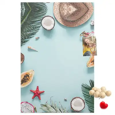 Korktafel zur Urlaubsplanung