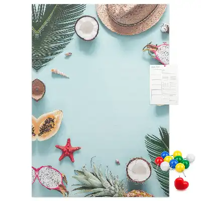 Korktafel zur Urlaubsplanung