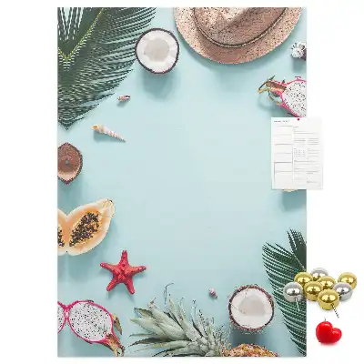 Korktafel zur Urlaubsplanung