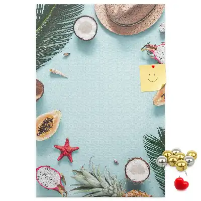 Korktafel zur Urlaubsplanung