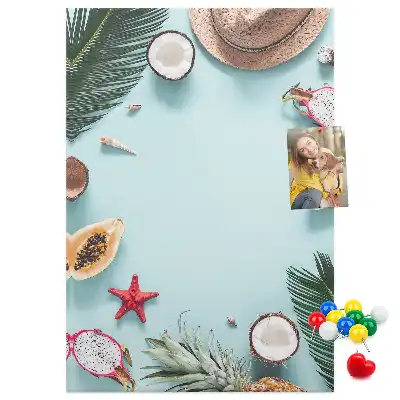Korktafel zur Urlaubsplanung