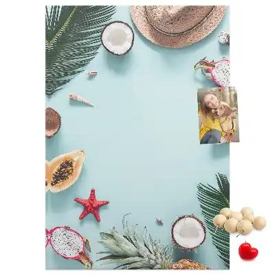 Korktafel zur Urlaubsplanung