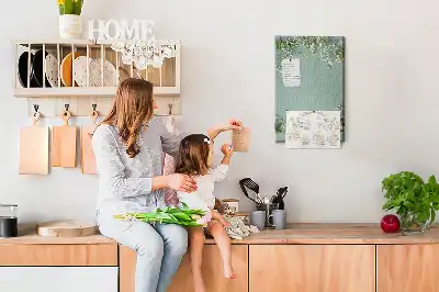 Korktafel in Straußform aus Schleierkraut