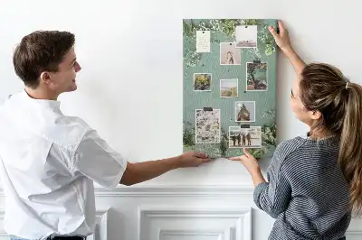 Korktafel in Straußform aus Schleierkraut