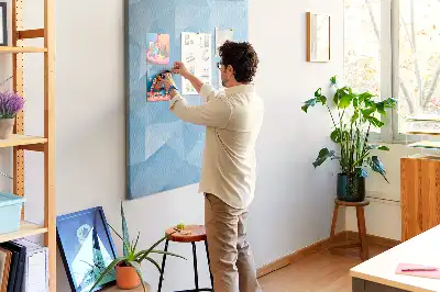 Pinnwand Kork Geometrisches Motiv
