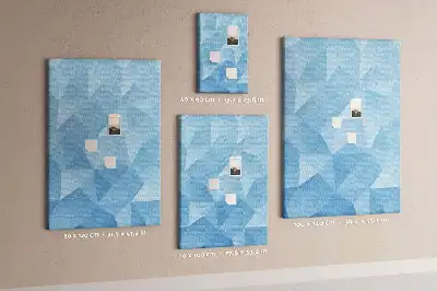 Pinnwand Kork Geometrisches Motiv