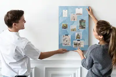 Pinnwand Kork Geometrisches Motiv