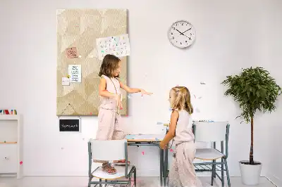 Pinnwand Kork Lineares Motiv