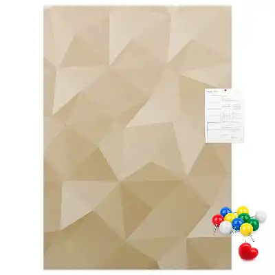 Pinnwand Kork Lineares Motiv