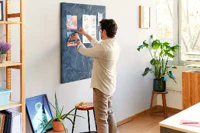 Korktafel in edler Marmoroptik