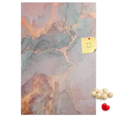 Korktafel mit klassischem Marmormuster