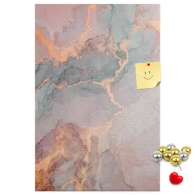 Korktafel mit klassischem Marmormuster