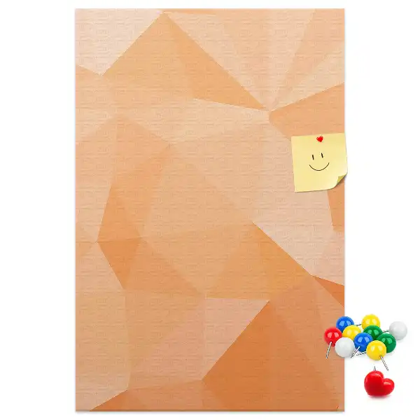 Korktafel Abstraktion von Dreiecken