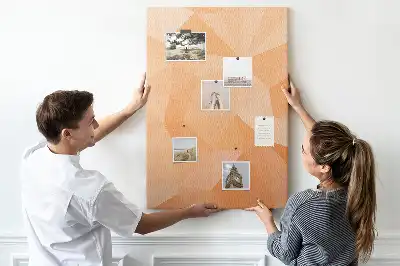 Korktafel Abstraktion von Dreiecken