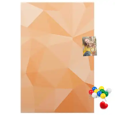 Korktafel Abstraktion von Dreiecken