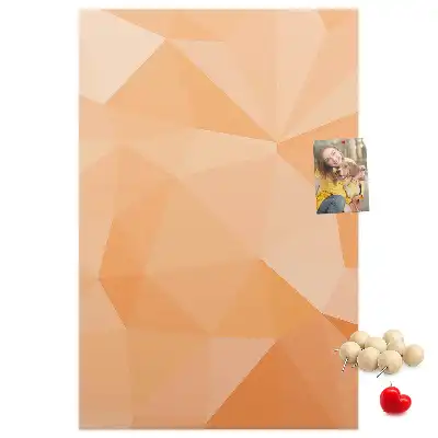 Korktafel Abstraktion von Dreiecken