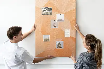 Korktafel Abstraktion von Dreiecken