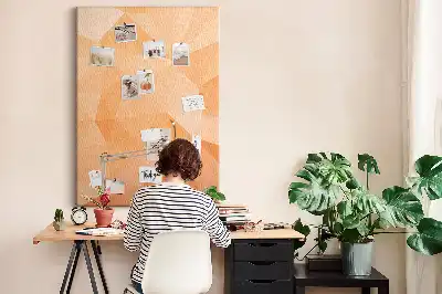 Korktafel Abstraktion von Dreiecken