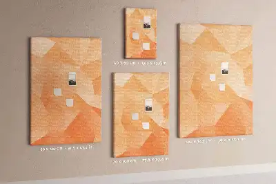 Korktafel Abstraktion von Dreiecken
