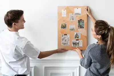 Korktafel Abstraktion von Dreiecken