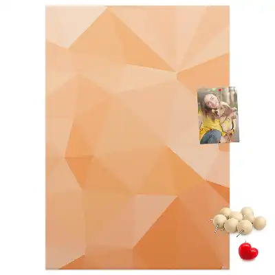 Korktafel Abstraktion von Dreiecken