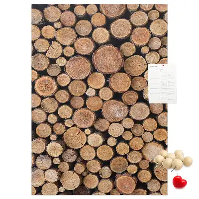 Korktafel Teile von Baumstammreihen