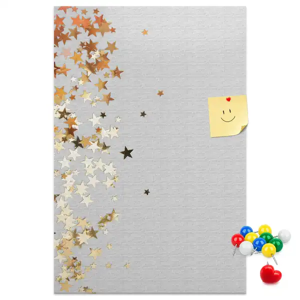 Korktafel mit Sternen-Motiv