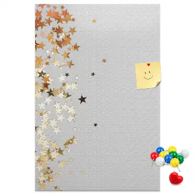 Korktafel mit Sternen-Motiv