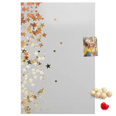 Korktafel mit Sternen-Motiv