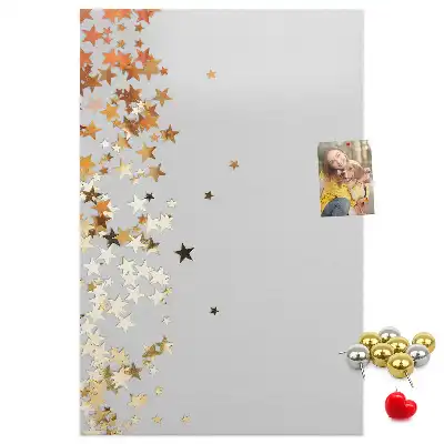 Korktafel mit Sternen-Motiv