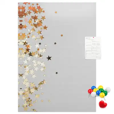 Korktafel mit Sternen-Motiv