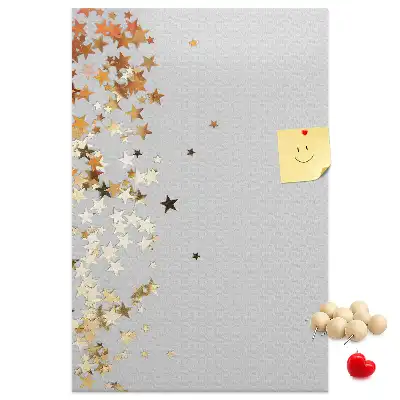 Korktafel mit Sternen-Motiv