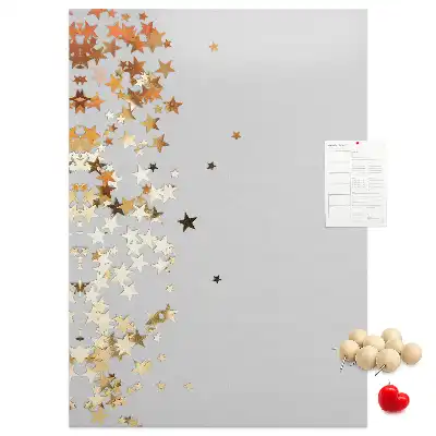 Korktafel mit Sternen-Motiv
