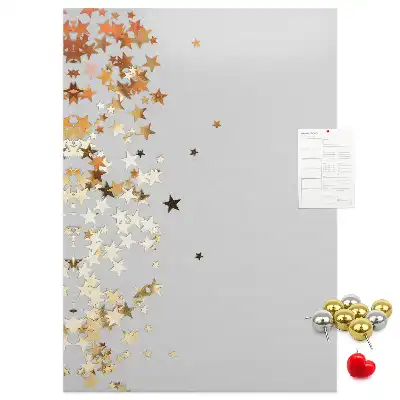 Korktafel mit Sternen-Motiv