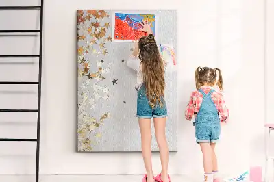 Korktafel mit Sternen-Motiv