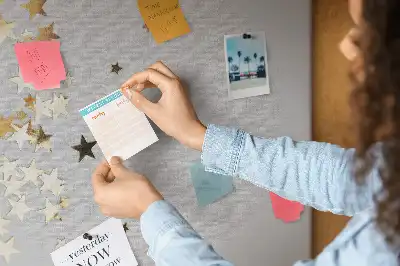 Korktafel mit Sternen-Motiv