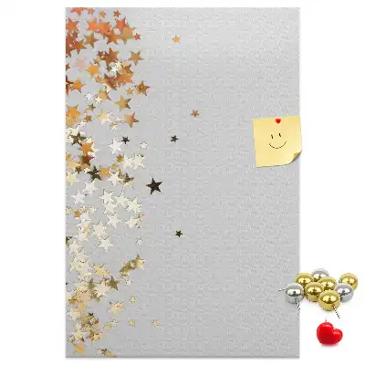 Korktafel mit Sternen-Motiv