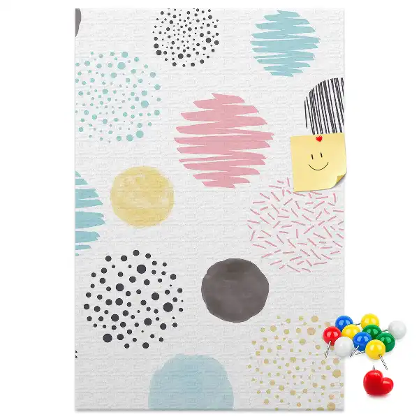 Korktafel Bunte Kreise