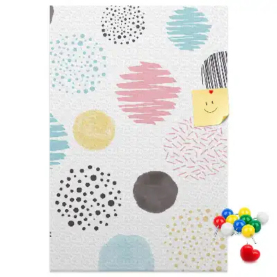 Korktafel Bunte Kreise