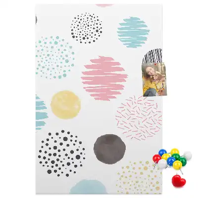 Korktafel Bunte Kreise
